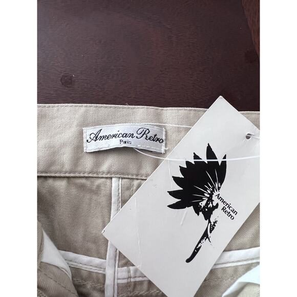 American Retro Beige Size 4A Girls Shorts with Beautiful Detai - Picture 5 of 8